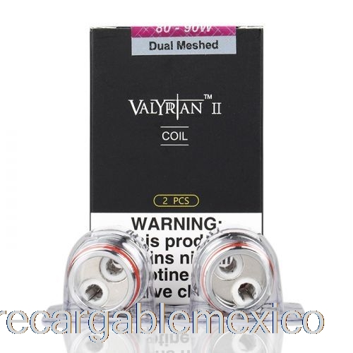 Vape Recargable Uwell Valyrian Ii 2 Bobinas De Repuesto 0.14ohm Un2-2 Bobinas De Malla Dual